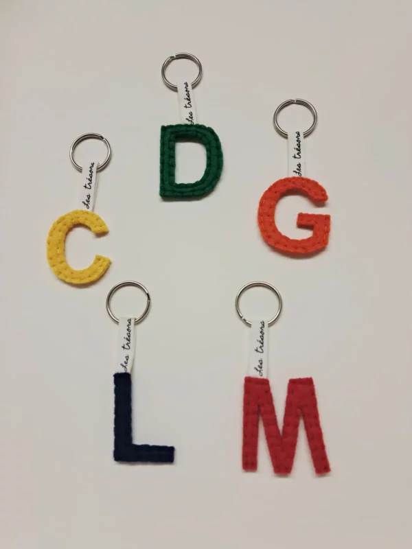 Porte clef lettre