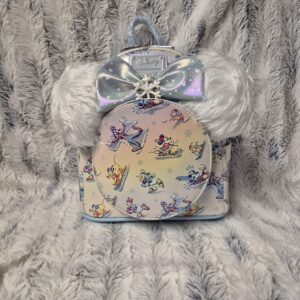 Sac à dos Loungefly - Mickey à la neige + serre tête