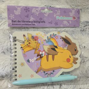 Carnet de note Pokémon - Pikachu et évoli